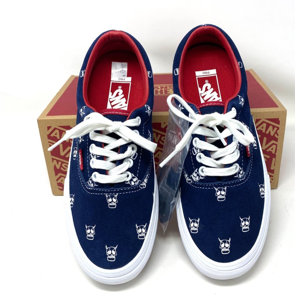 VANS  Era Pro Kader Sylla Suede Navy Men's - Picture 4 of 10